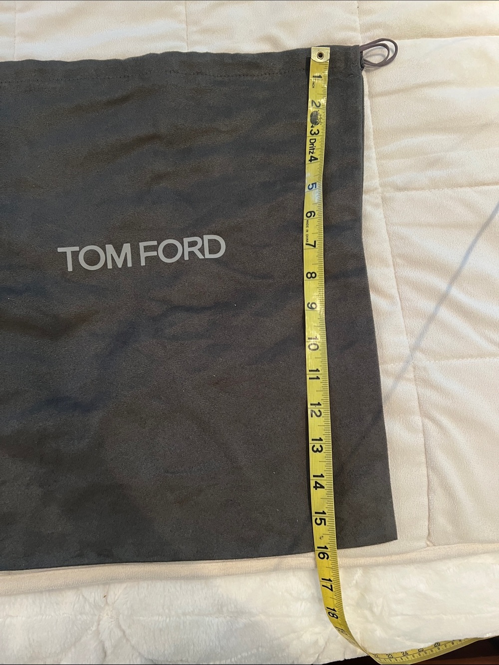 Tom Ford Dust Bag | Dark Gray | Like New - Picture 5 of 6